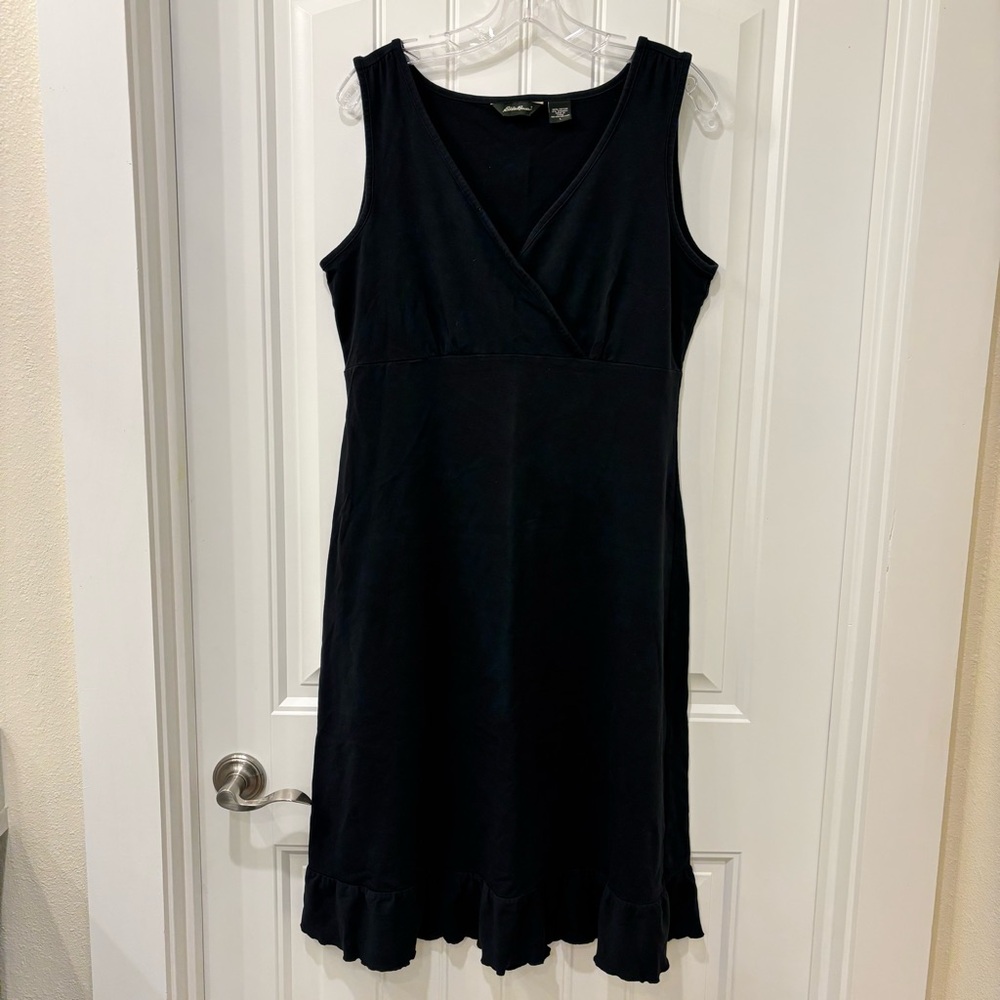 Eddie Bauer Women’s Black Sleeveless Cotton Dress Size L